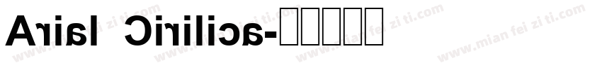 Arial Cirilica字体转换